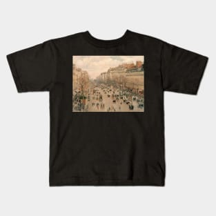 Boulevard Montmartre in Paris Kids T-Shirt